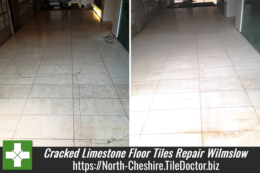 Repairing Cracked Limestone Floor Tiles