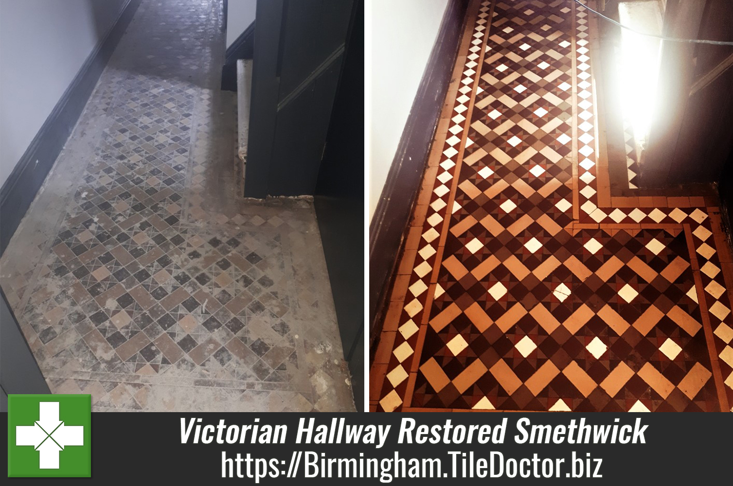 Victorian Tiled Floor Restoration Smethwick