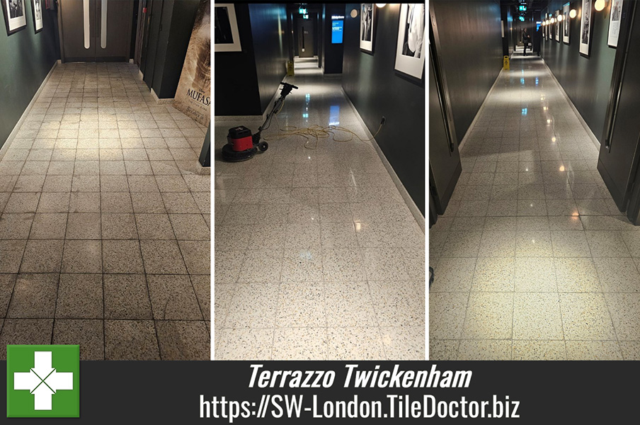 Terrazzo Tiled Cinema Floor Polishing Twickenham