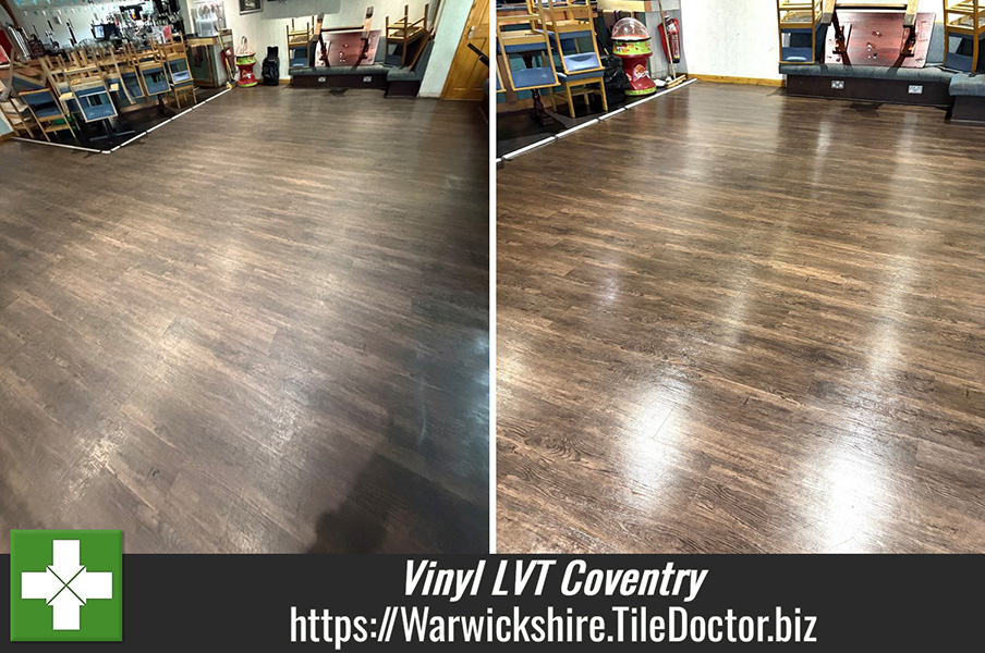 LVT Vinyl Club Floor Maintenance Potters Green Coventry